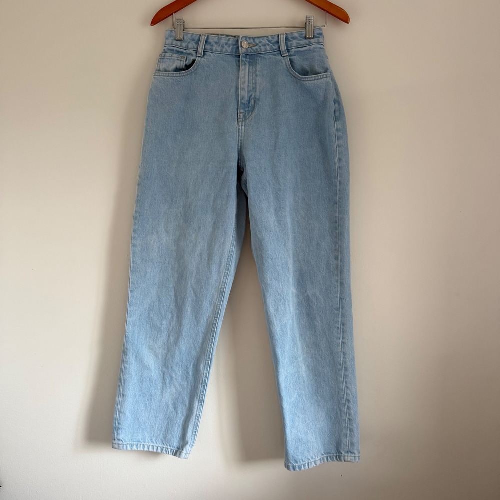 Frank & Oak "Patti" Light Wash Straight Leg Jeans Size 29 Minimalist 90s Vintage